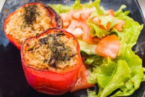 Baked Stuffed Tomatoes​