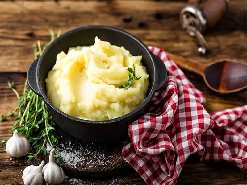 Mashed Potatoes Boiled Puree