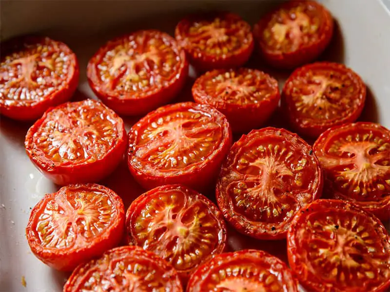 Slow Roasted Vine Tomatoes