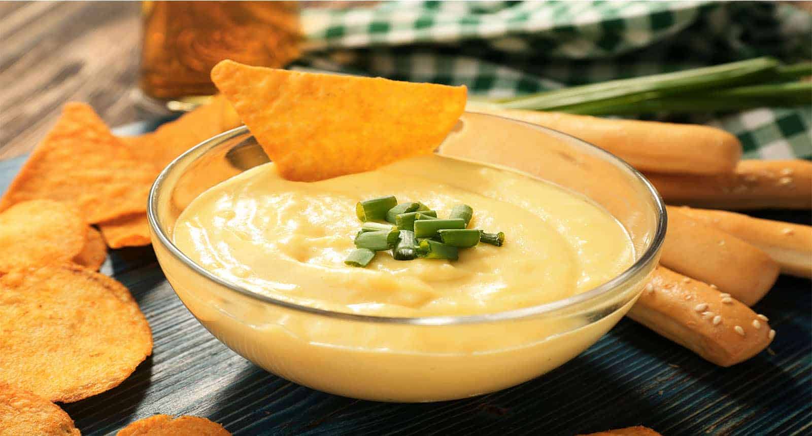 Bowl Beer Cheese Dip Nachos