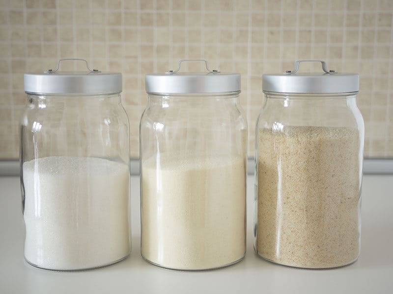 Flour Stored in Glass