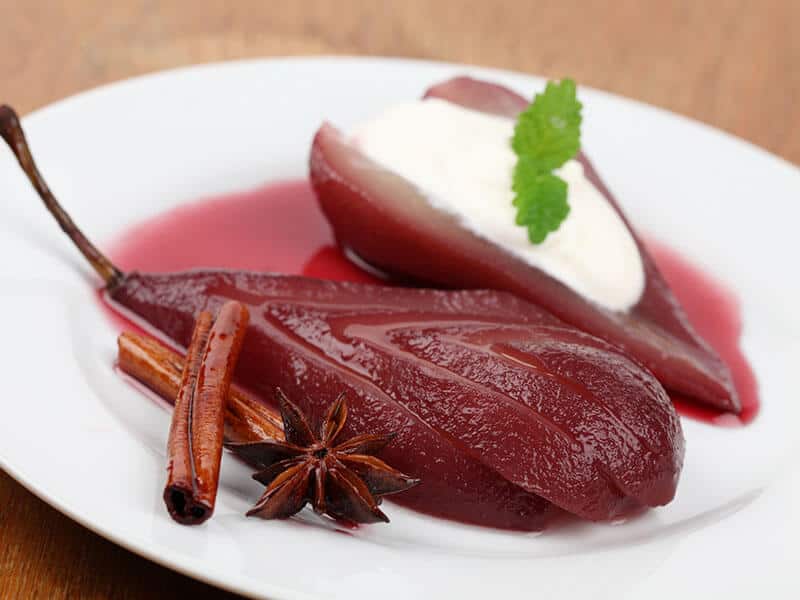 Poached Pear Red Wine