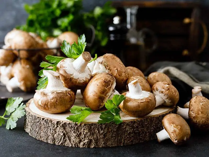 Raw Mushrooms