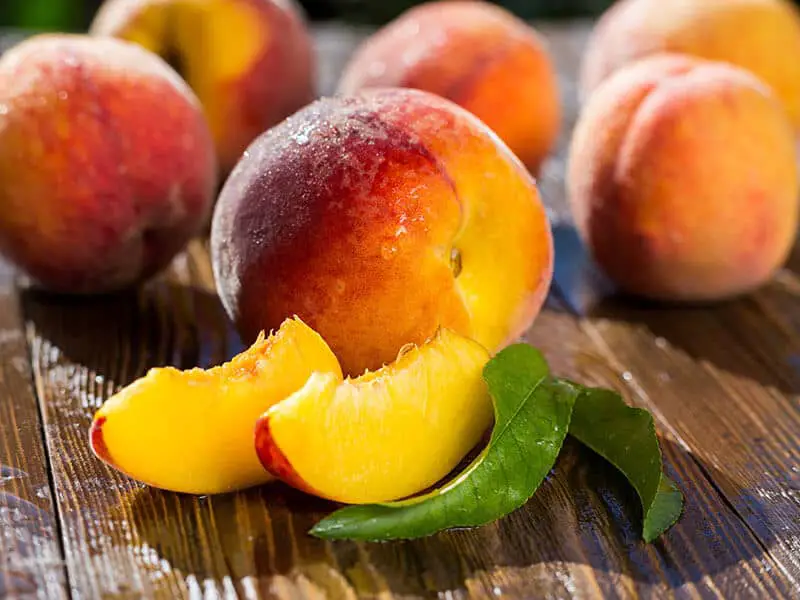 Sliced Peaches