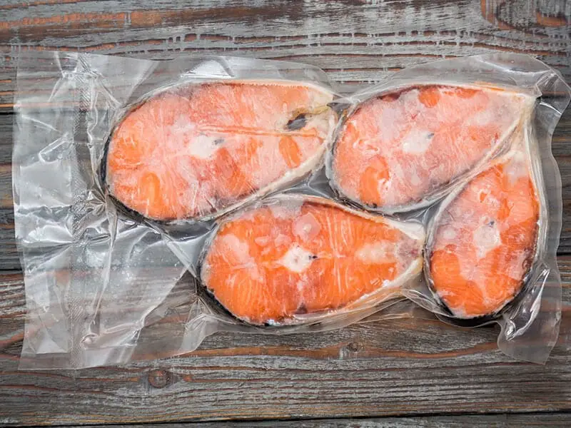 Frozen Salmon Fillets Vacuum