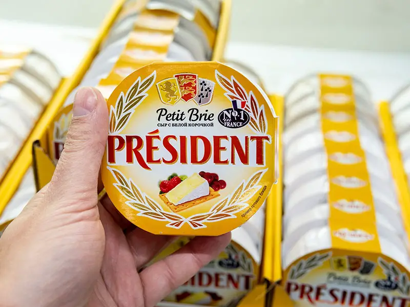 President Brie Cheese