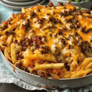 Cheeseburger French Fry Casserole Recipe